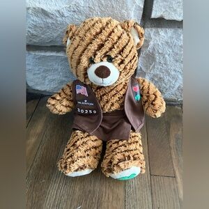BUILD A BEAR GIRL SCOUT COOKIES SAMOA CARAMEL COCONUT PLUSH TOY WITH OUTFIT